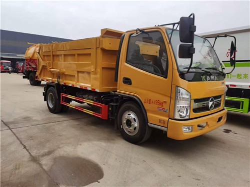 凱馬國六壓縮對接垃圾車地下室建筑垃圾轉(zhuǎn)運專用，整車高度不超過2.2米