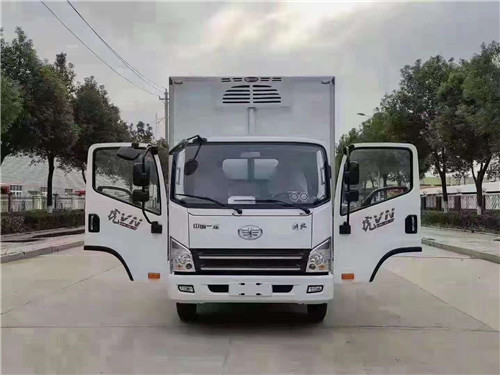 解放國六4.2米藍牌冷藏車，冷藏車專用底盤，整車不超重