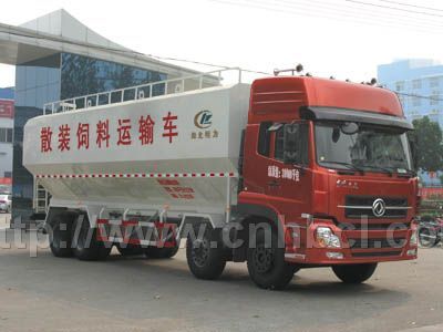 東風(fēng)天龍前四后八散裝飼料車(chē) 20噸-25噸飼料罐車(chē)