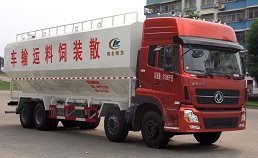 國五東風(fēng)天龍前四后八散裝飼料運輸車 
